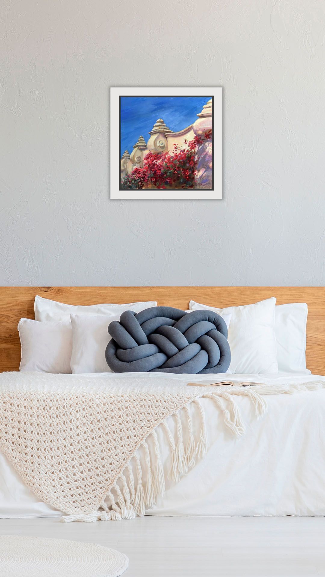 Spanish Village Bougainvillea Oil Painting picture