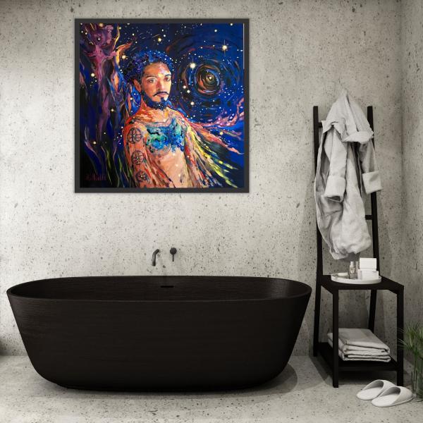 Space Warrior Oil Painting picture