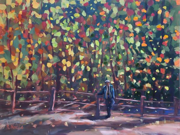 Idyllwild Autumn Leaves Oil Painting
