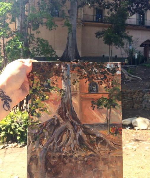 Balboa Park Fig Tree Oil Painting picture