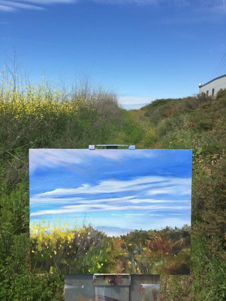 Sorrento Valley Blue Sky Oil Painting picture