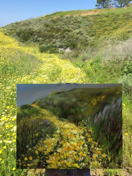 Daisy Road Oil Painting picture