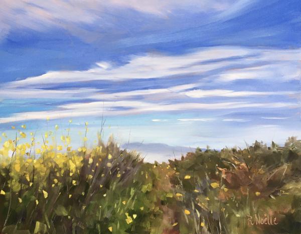 Sorrento Valley Blue Sky Oil Painting