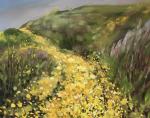 Daisy Road Oil Painting