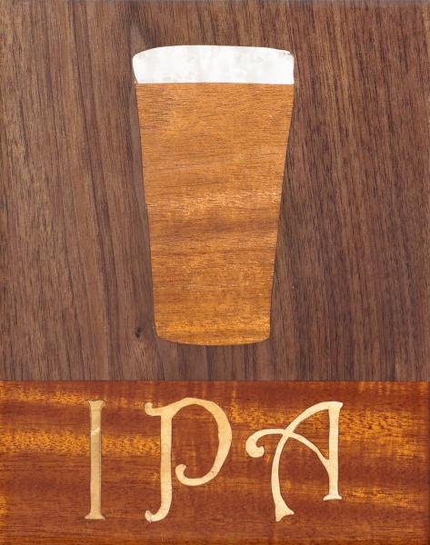 IPA Beer in wood inlay #5