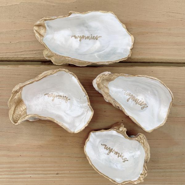White Oyster Shell Ring/Trinket Dish picture