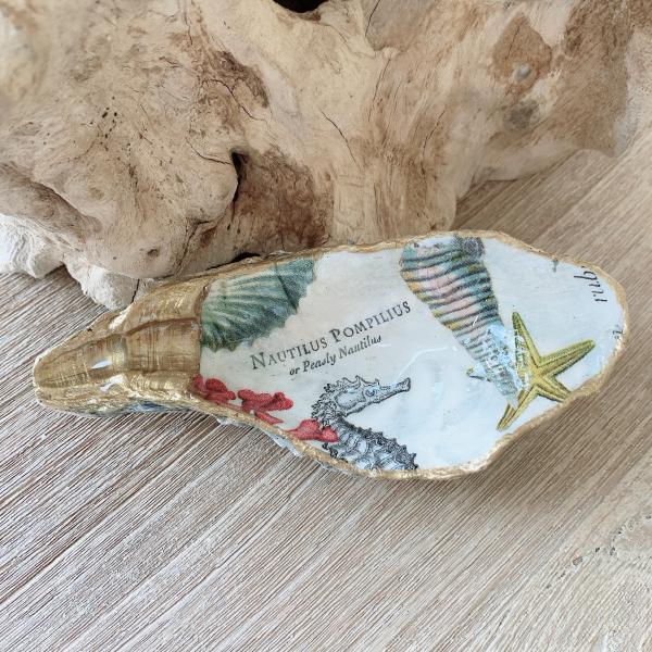 Printed Oyster or Clam Shell Ring/Trinket Dish picture
