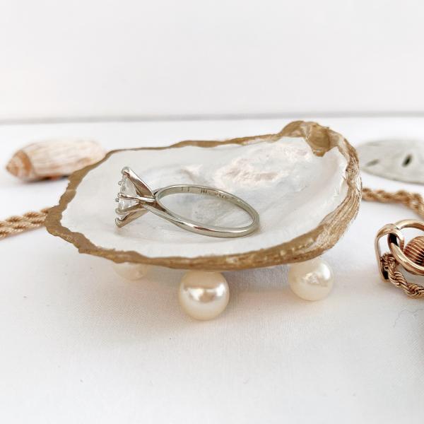 White Oyster Shell Ring/Trinket Dish picture