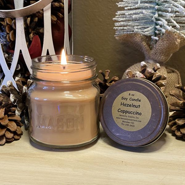 Hazelnut Cappuccino 8 oz Soy Candle picture