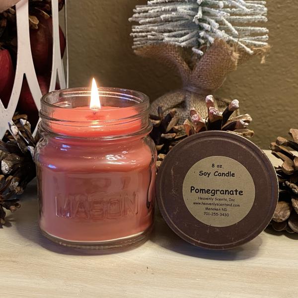 Pomegranate 8 oz Soy Candle