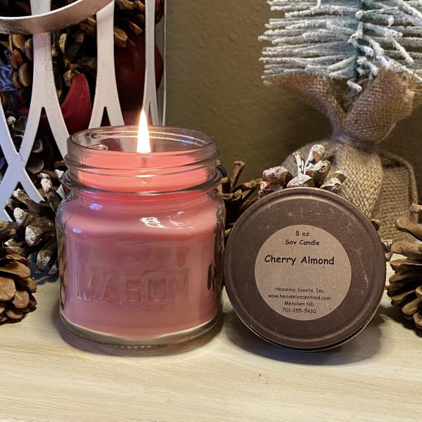 Cherry Almond 8 oz Soy Candle