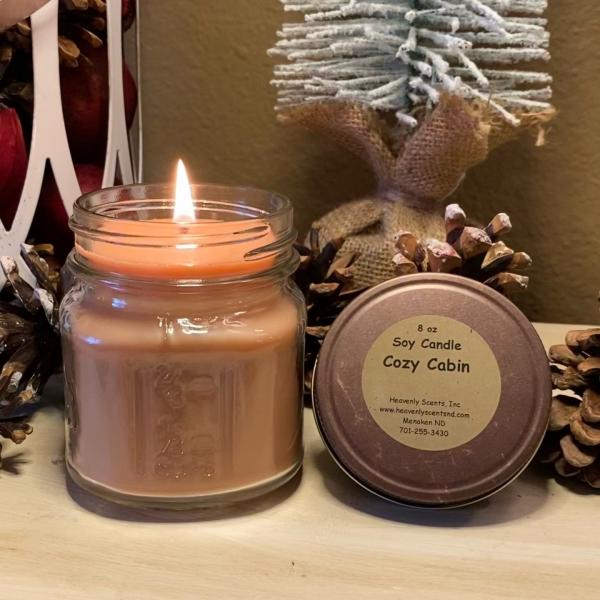 Cozy Cabin 8 oz Soy Candle picture