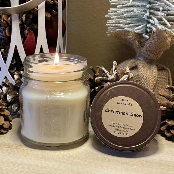 Christmas Snow 8 oz Soy Candle picture