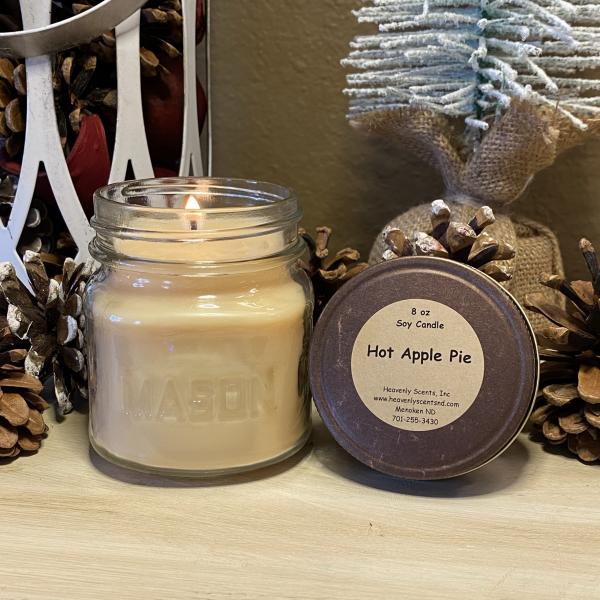 Hot Apple Pie 8 oz Soy Candle picture