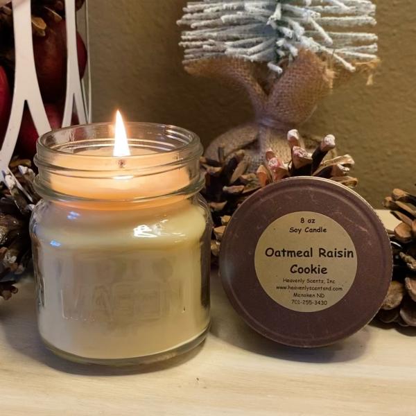 Oatmeal Raisin Cookie 8 oz Soy Candle picture