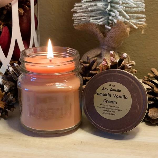 Pumpkin Vanilla Cream 8 oz Soy Candle picture