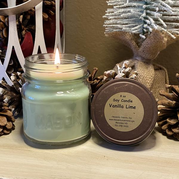 Vanilla Lime 8 oz Soy Candle