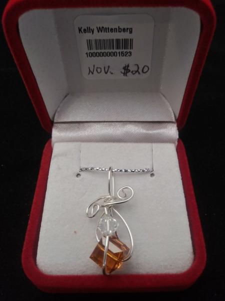 November Topaz Birthstone W/18 inch chain picture