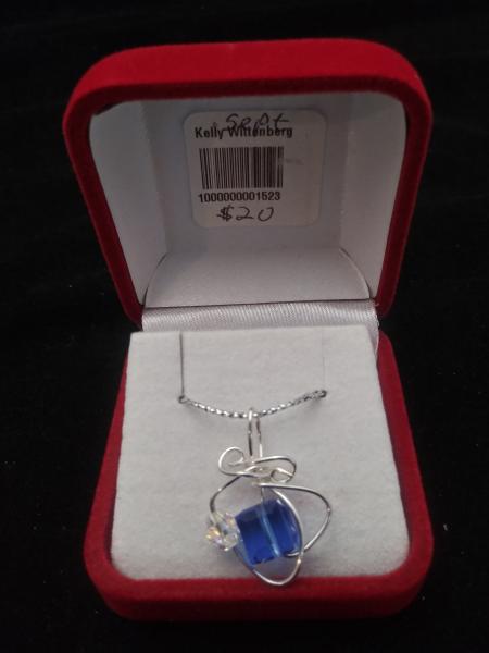 September Sapphire Birthstone W/18 inch chain picture