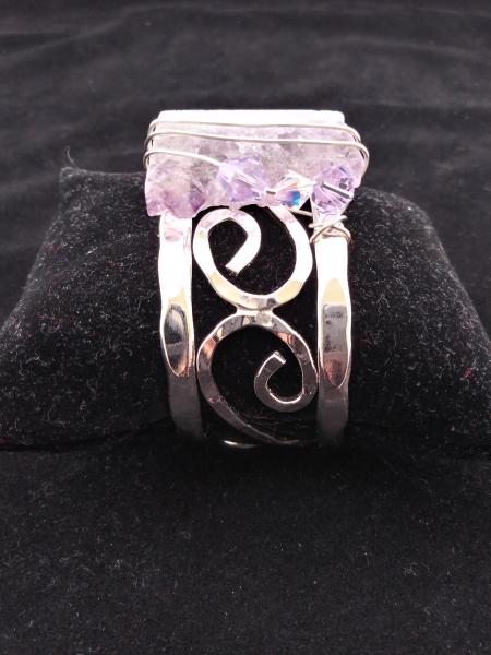 Amethyst Slice Cuff Bracelet picture