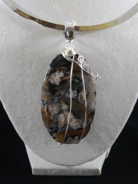 Blossom Agate Stone Pendant Only picture