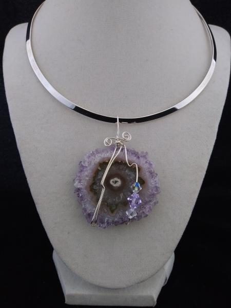 Amethyst Stalactite Flower Pendant Only picture