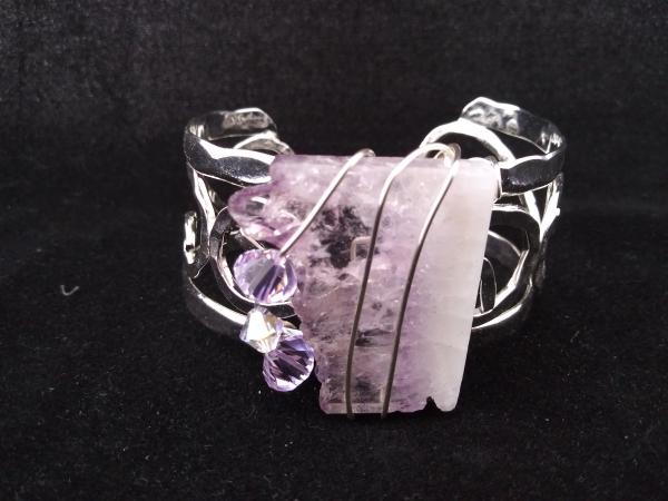 Amethyst Slice Cuff Bracelet