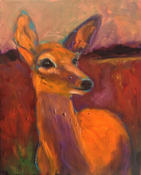 The messenger, deer painting