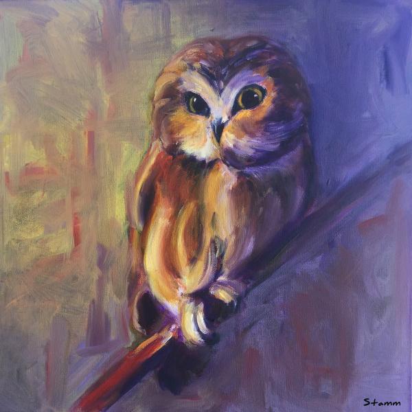 Spirit Owl painting