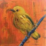 Yellow Warbler small bird painting