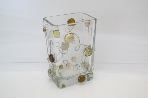 Beaded Rectangle Vase picture