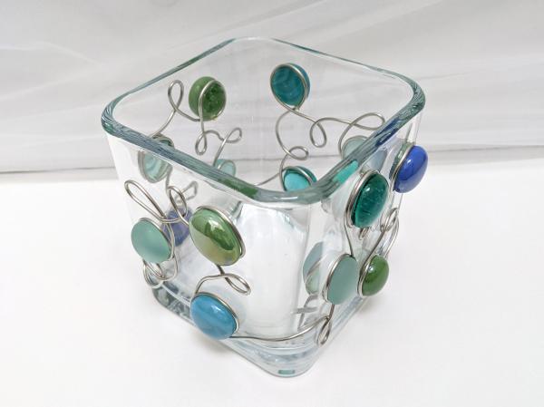 Large Sea Glass Votive Holder picture