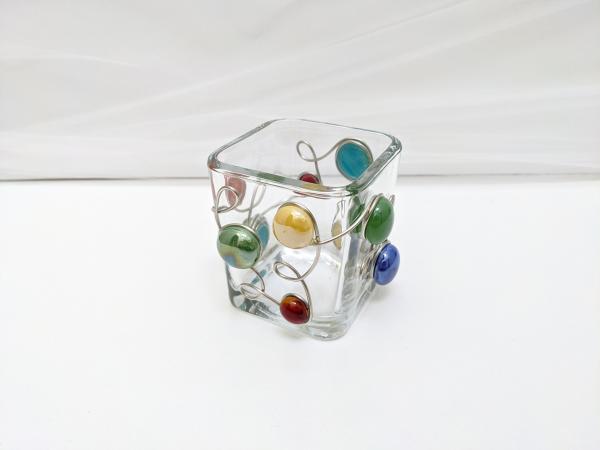 Small Sea Glass Votive Holder picture