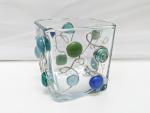 Large Sea Glass Votive Holder