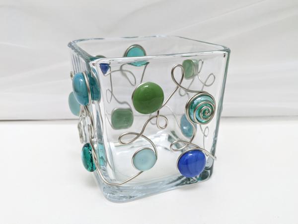 Large Sea Glass Votive Holder picture