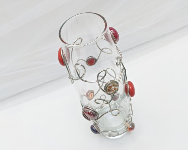 Red Beaded Bud Vase picture