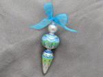 Lime and Blue Vintage Inspired Ornament