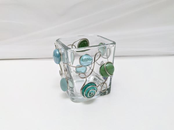 Small Sea Glass Votive Holder