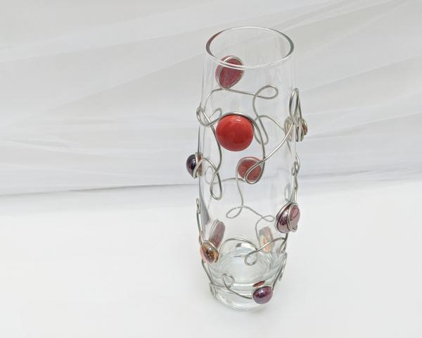 Red Beaded Bud Vase picture