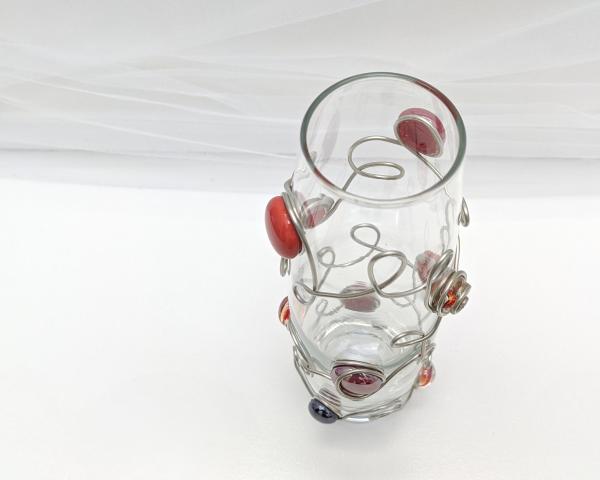 Red Beaded Bud Vase picture