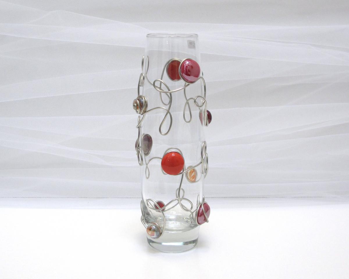 Red Beaded Bud Vase picture