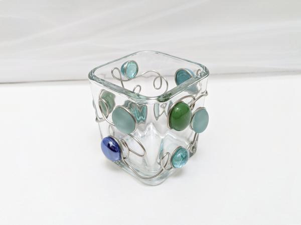 Small Sea Glass Votive Holder picture