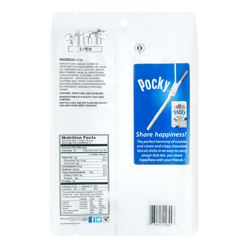 GLICO POCKY COOKIES&CREAM 9P picture