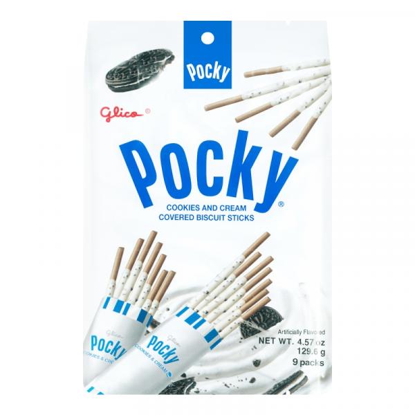 GLICO POCKY COOKIES&CREAM 9P