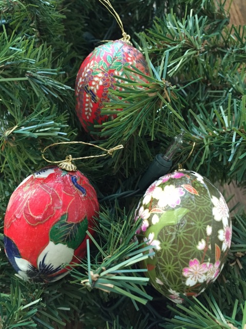 Washi Egg Ornaments