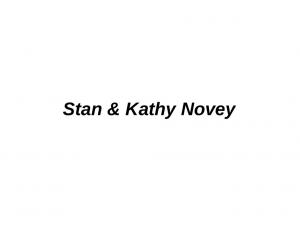 Stan and Kathy Novey