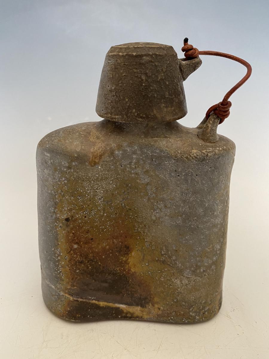Woodfired Flask with Corked Lid picture