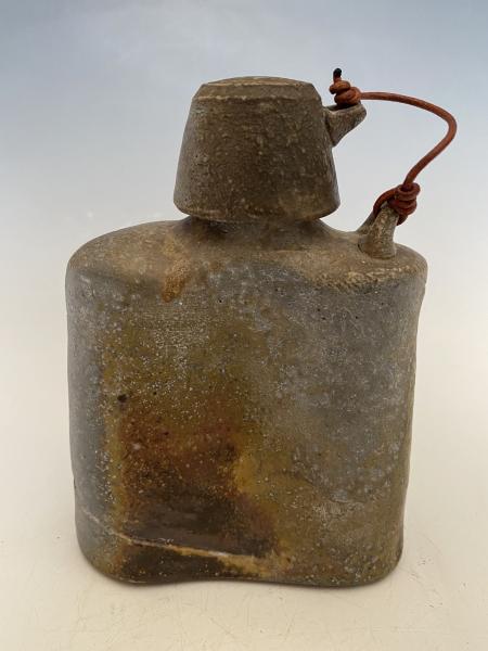 Woodfired Flask with Corked Lid picture