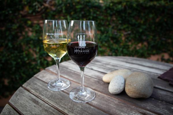 Limited Edition 2020 Los Altos Virtual Arts & Wine Festival Wine Glass picture