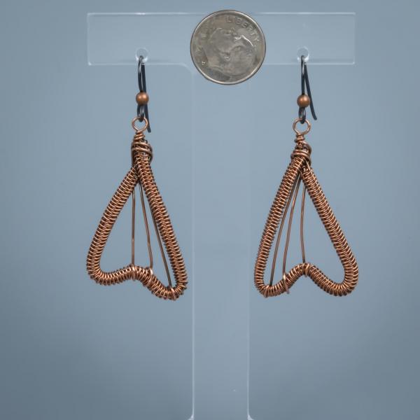 free form snake weave earrings picture